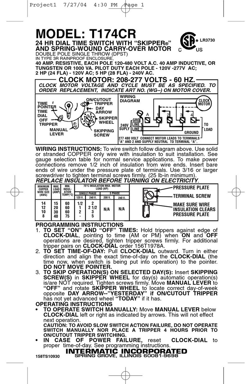 Intermatic T174CR Manual