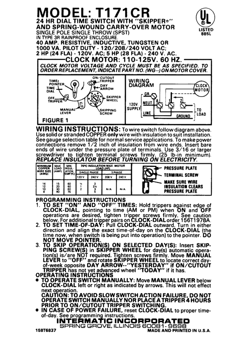 Intermatic T171CR Manual