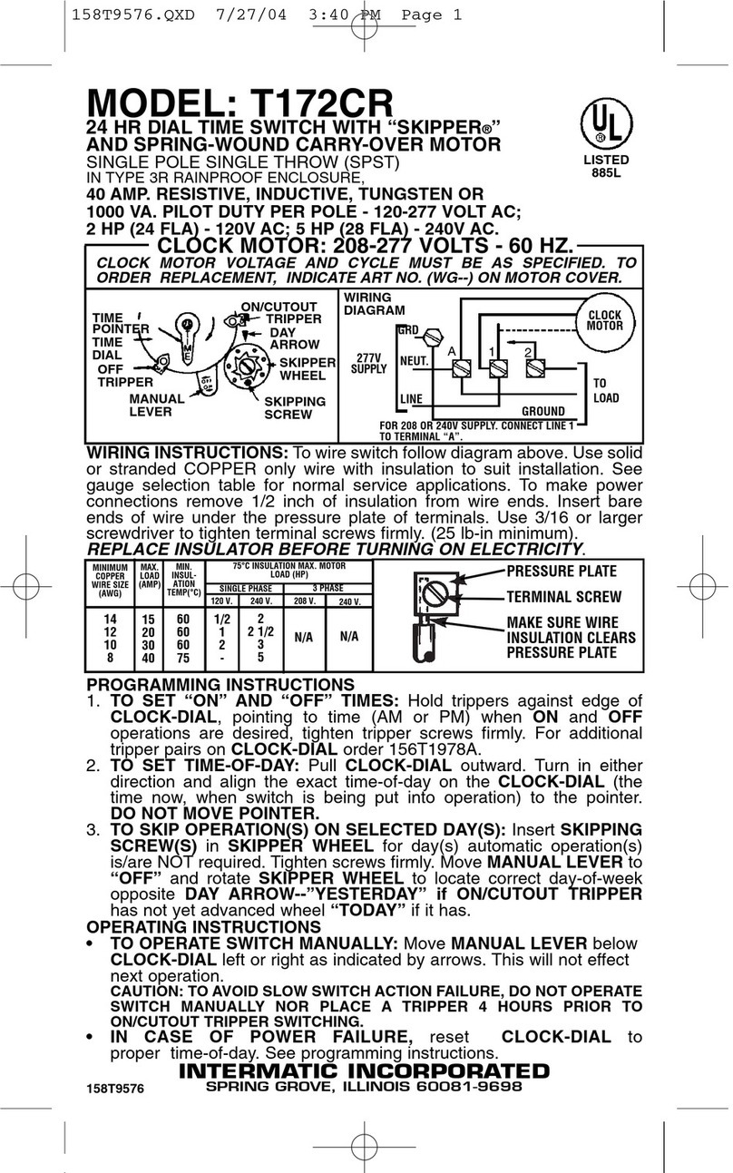 Intermatic T172CR Manual