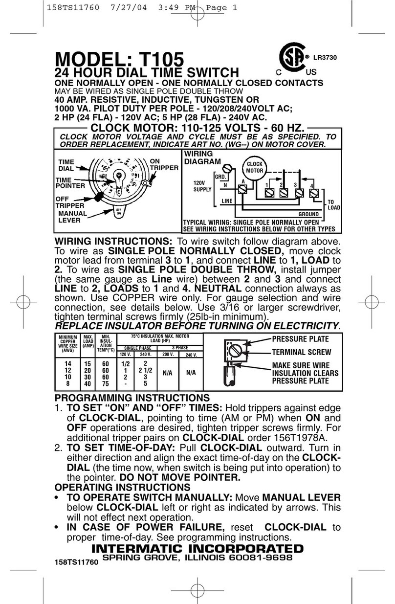 Intermatic T105 Manual