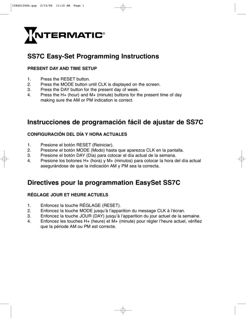 Intermatic SS7C Installation manual