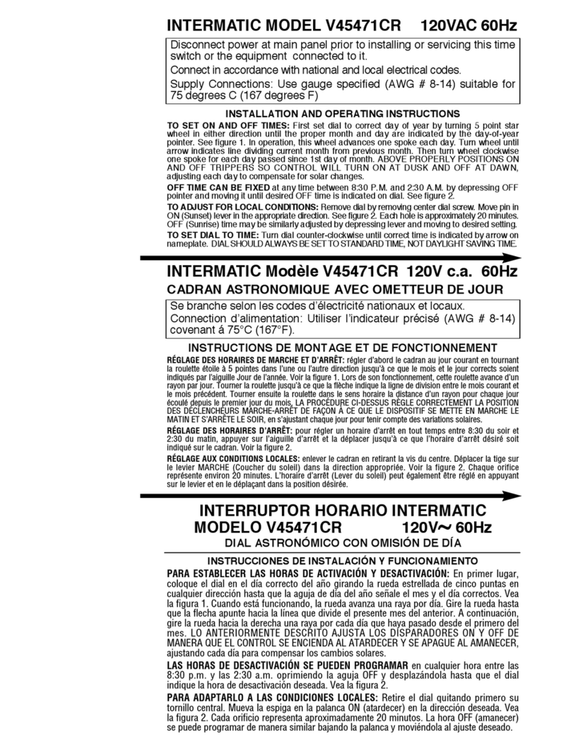 Intermatic V45471CR User manual
