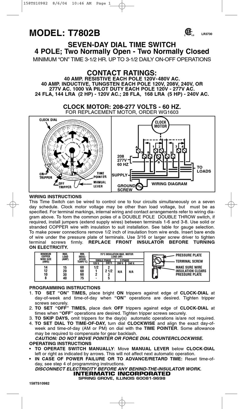 Intermatic T7802B Manual