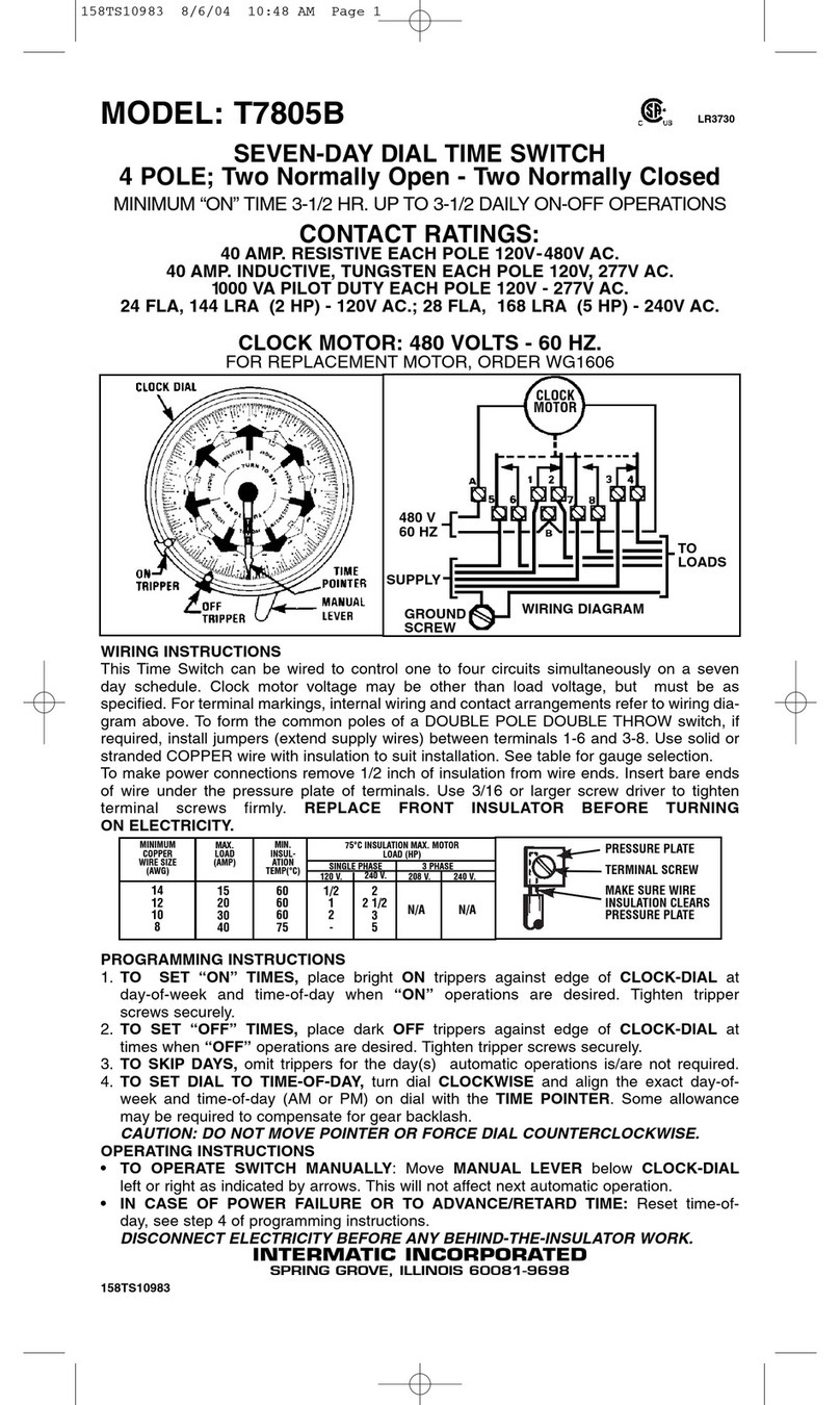 Intermatic T7805B Manual