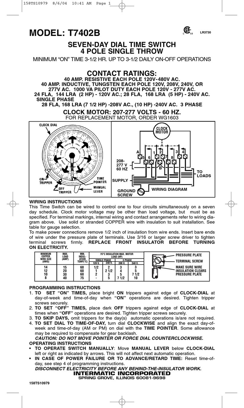 Intermatic T7402B Manual