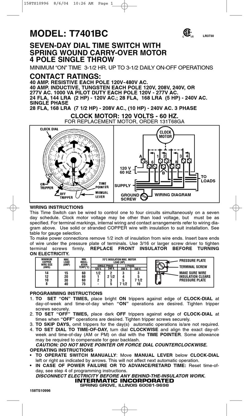 Intermatic T7401BC Manual