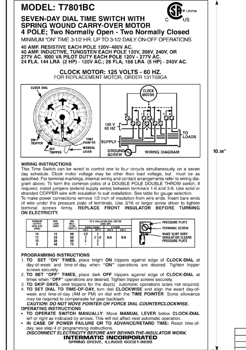 Intermatic T7801BC Manual