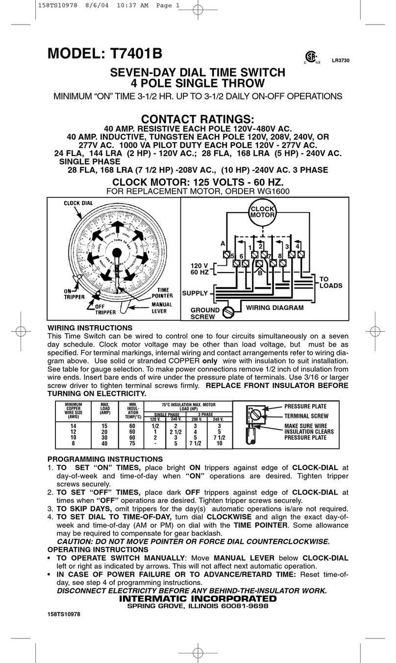 Intermatic T7401B Manual