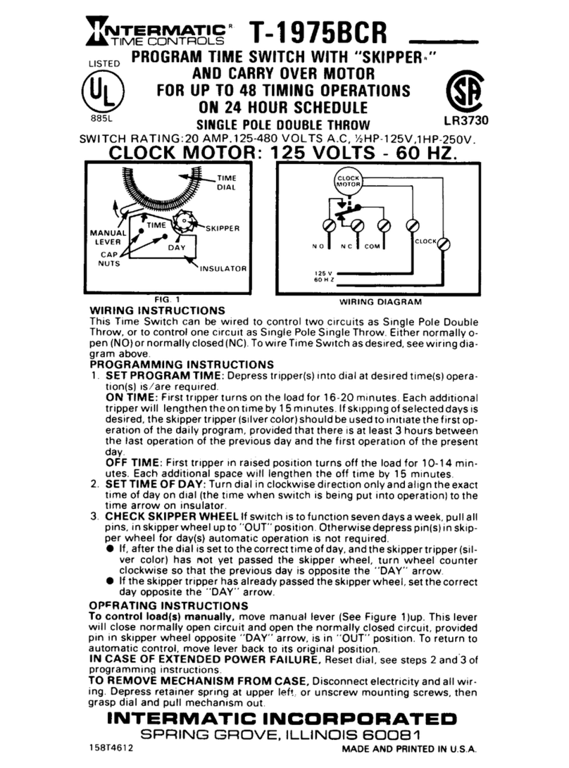 Intermatic T1975BCR supplementary guide