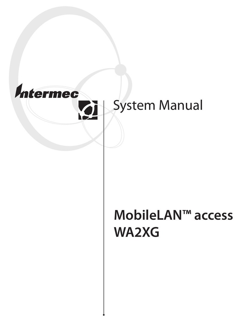 Intermec MobileLAN access WA2XG User guide Intermec MobileLAN access WA2XG User guide