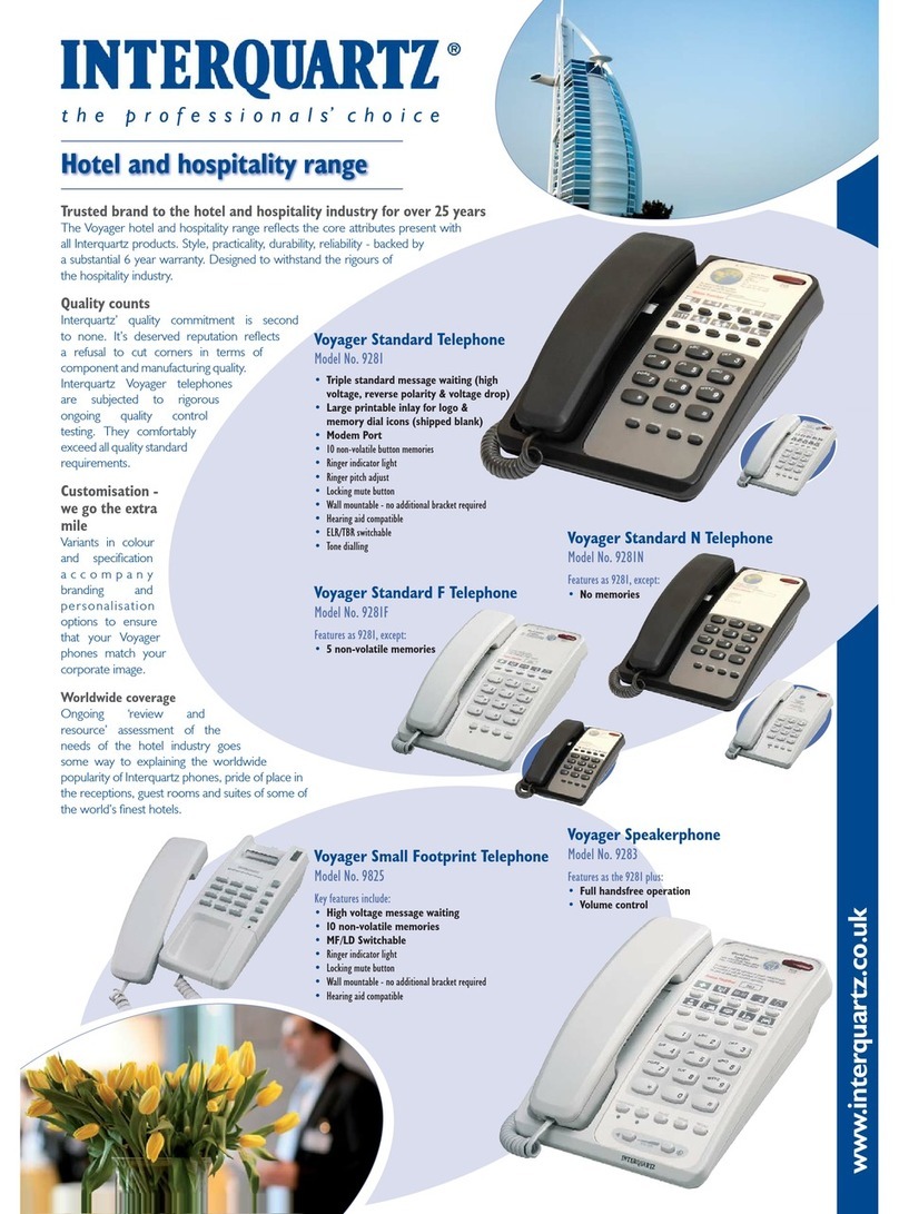 Interquartz Voyager 9281P Specifications