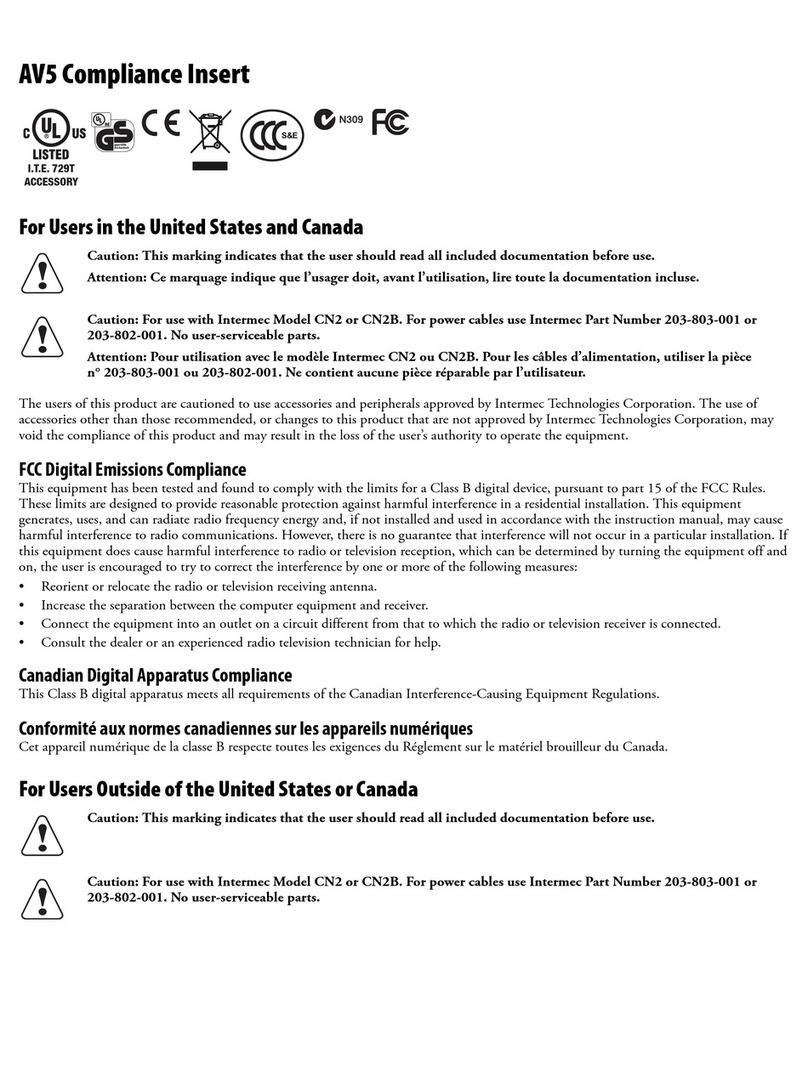 Intermec AV5 User manual