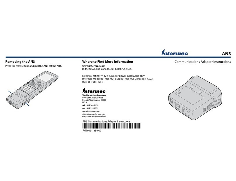 Intermec AN3 instructions Intermec AN3 instructions