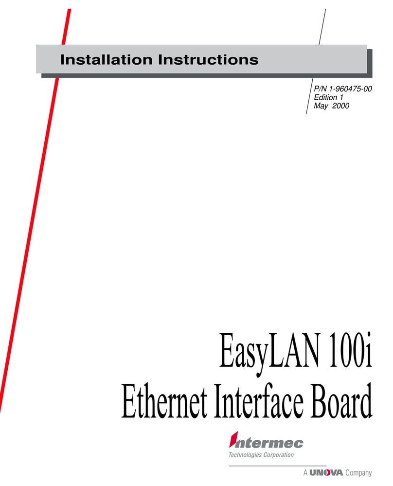 Intermec EasyLAN 100I installation instructions Intermec EasyLAN 100I installation instructions