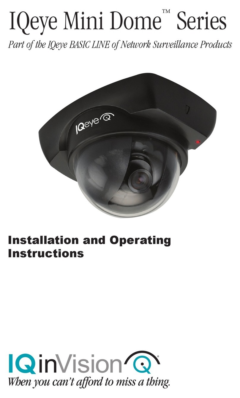 Iqinvision IQeye Alliance-mini IQD30SV-F1 User manual
