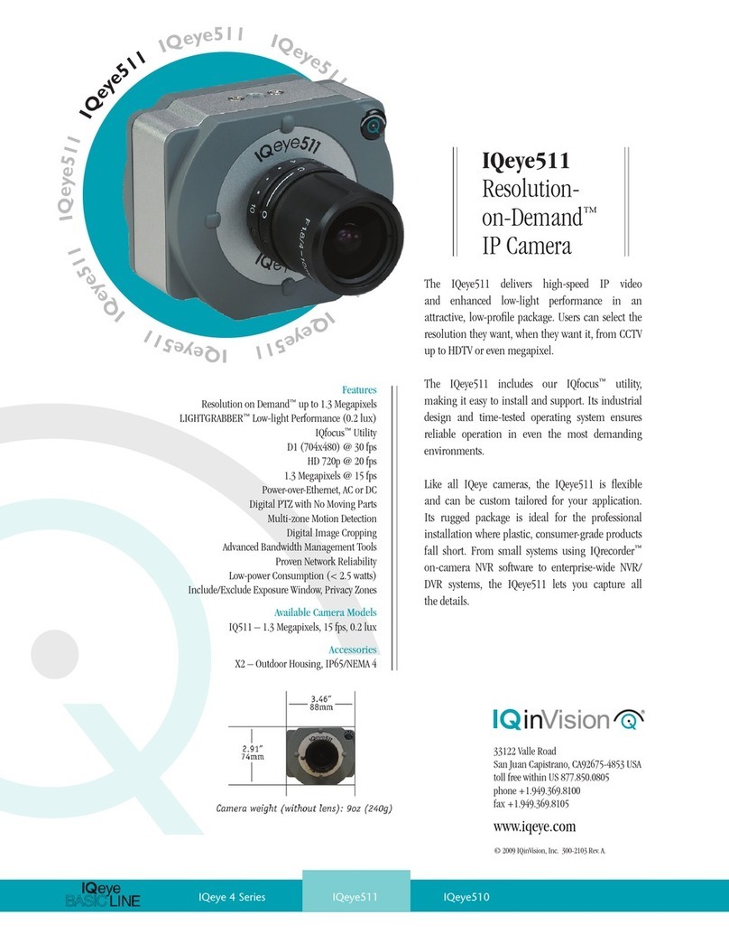 Iqinvision IQeye 4 Series IQeye 040S User manual