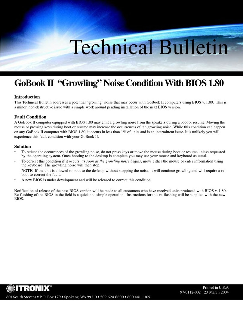 Itronix GoBook II Technical manual