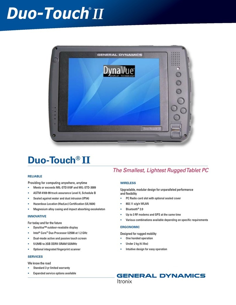 General Dynamics Duo Touch II datasheet