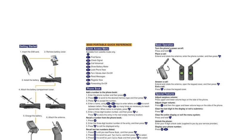 Iridium 9500 User manual Iridium 9500 User manual