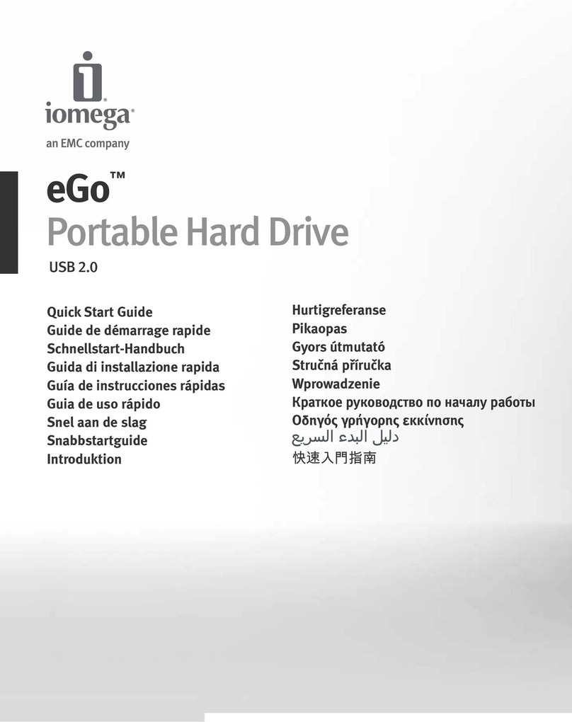 Iomega eGo 33832 User manual Iomega eGo 33832 User manual