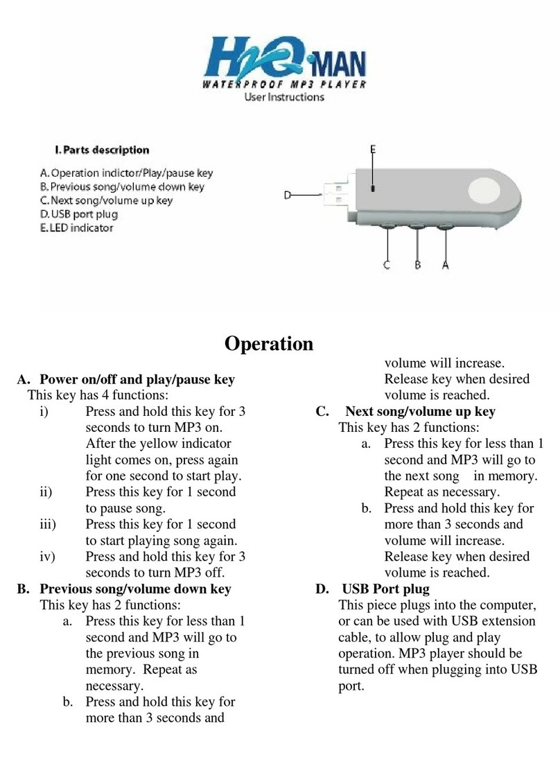 Intova H2O Man G4 Swim User manual
