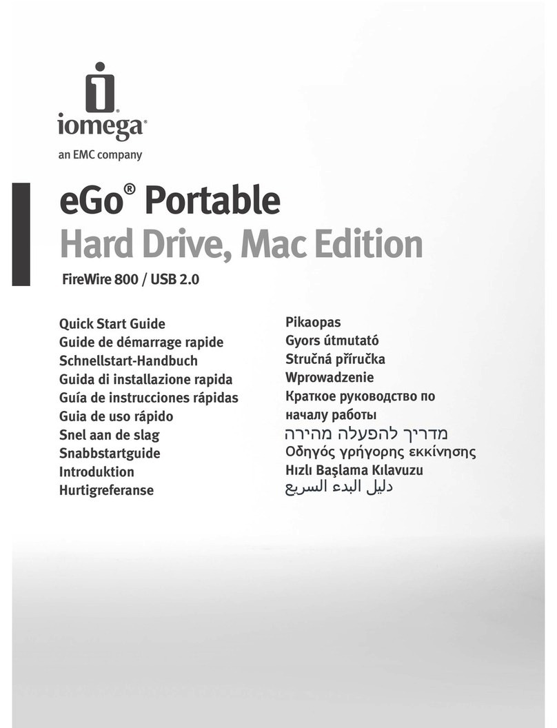 Iomega eGo 35527 User manual Iomega eGo 35527 User manual