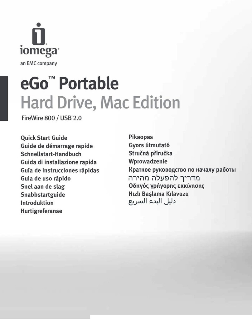 Iomega eGo 34898 User manual Iomega eGo 34898 User manual
