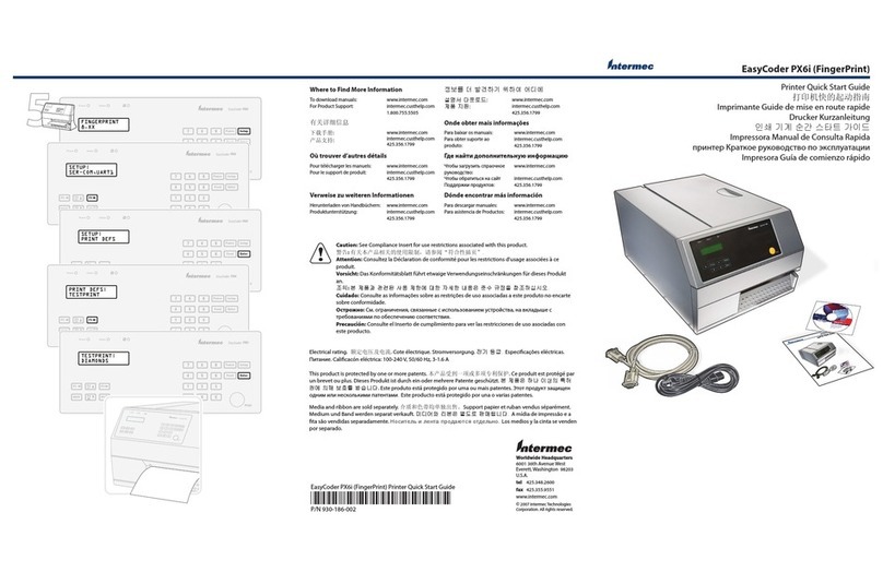 Intermec EasyCoder PX6i quick start guide