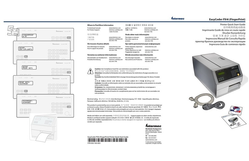 Intermec EasyCoder PX4i User manual