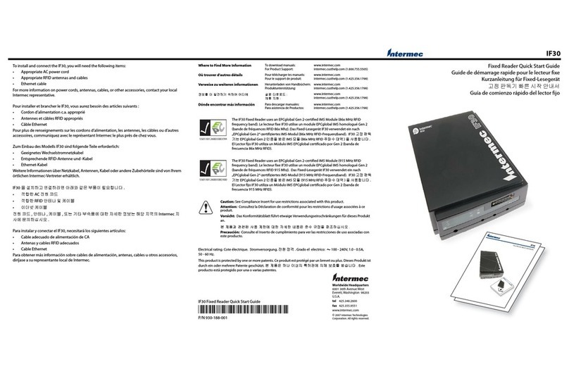 Intermec IF30 User manual Intermec IF30 User manual