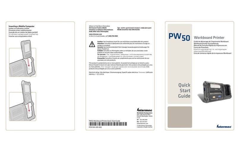 Intermec PW50 User manual
