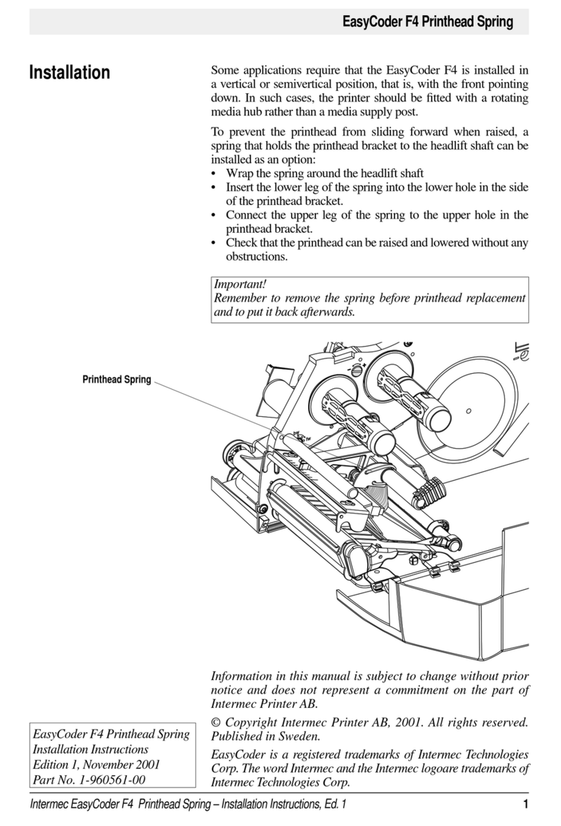 Intermec EasyCoder F4 User manual
