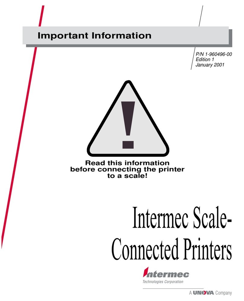 Intermec EasyCoder E4 Operating manual