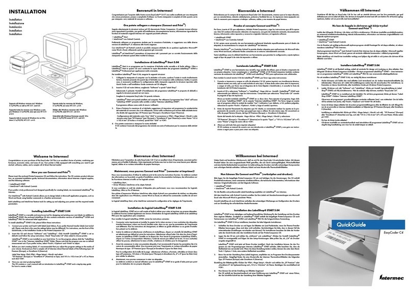 Intermec EasyCoder C4 User manual Intermec EasyCoder C4 User manual