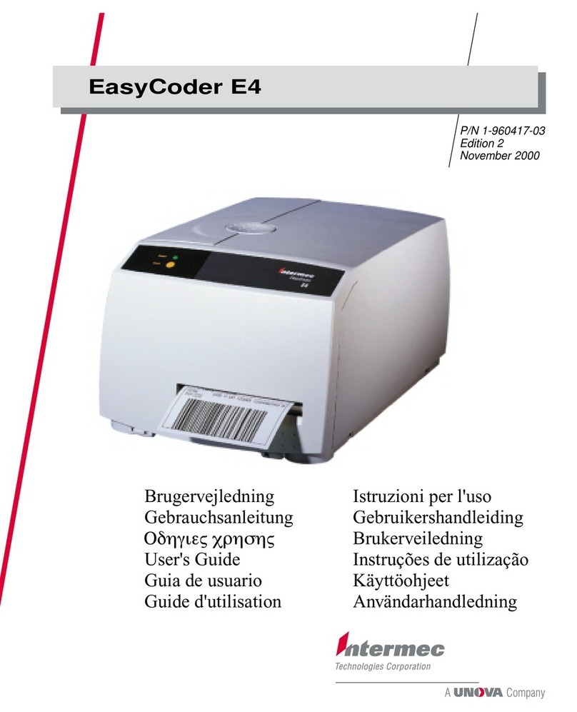 Intermec EasyCoder E4 User manual