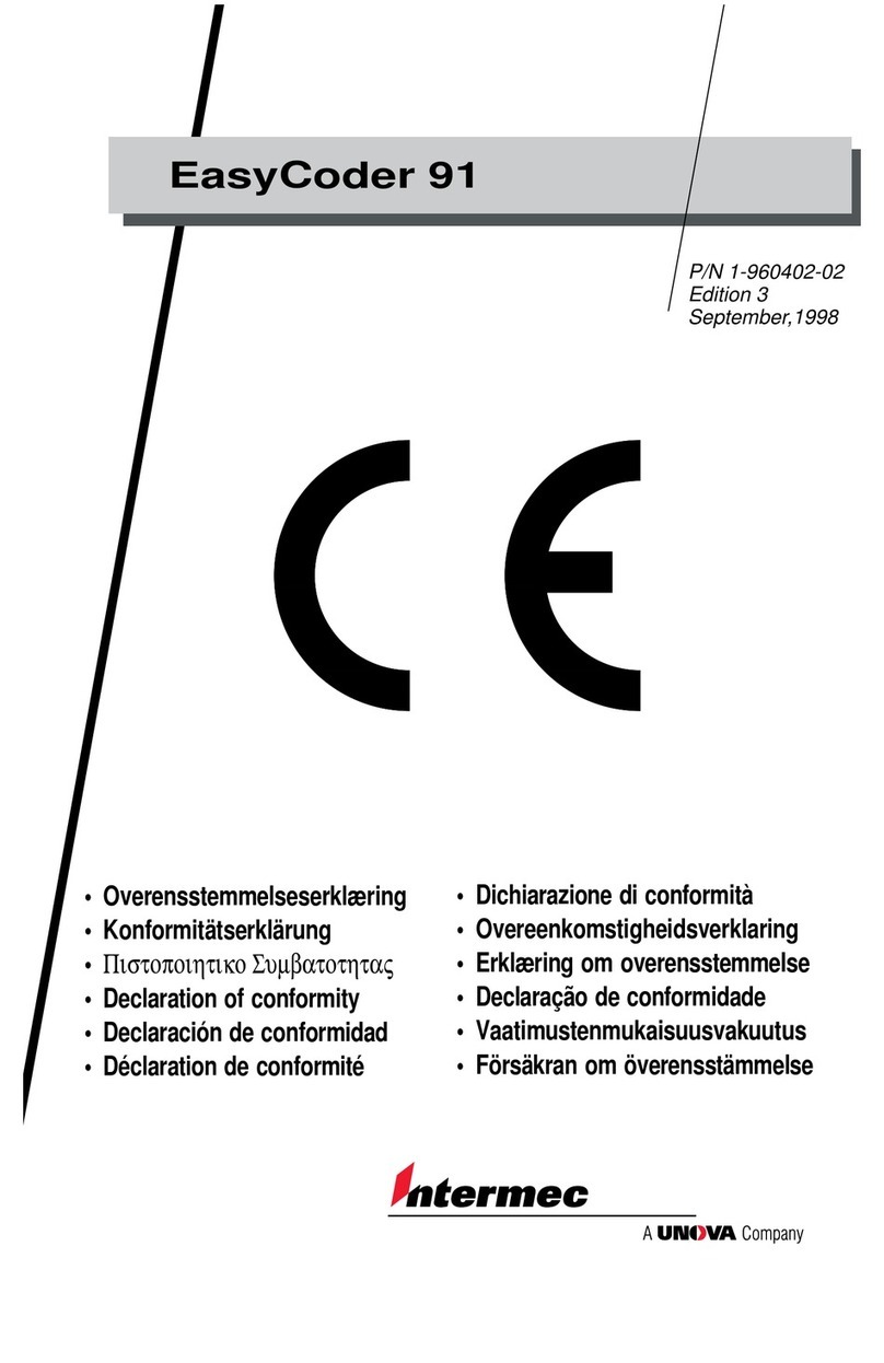 Intermec EasyCoder 91 Manual