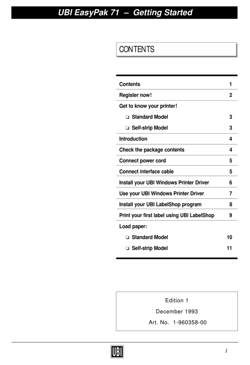 UBI EasyCoder 71 Getting started guide