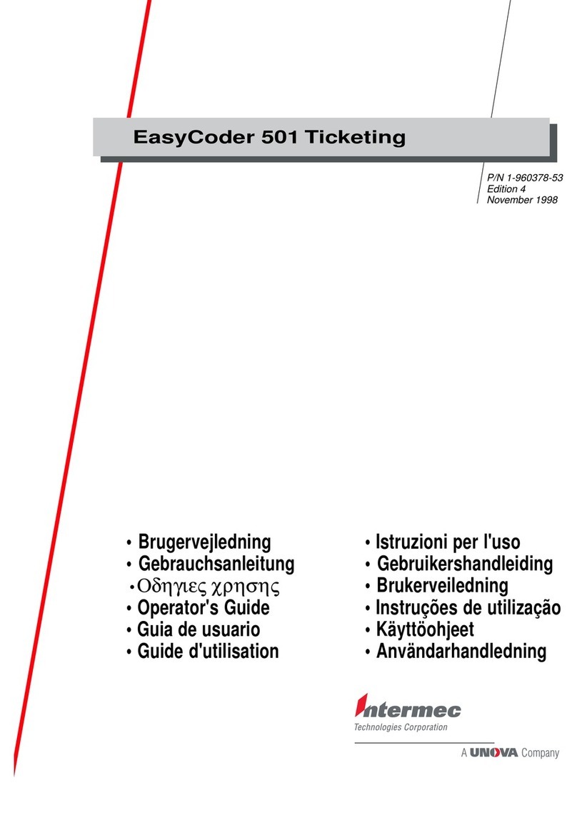 Intermec EasyCoder 501 E user guide