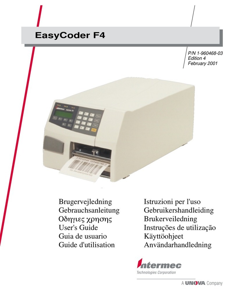Intermec EasyCoder F4 User manual