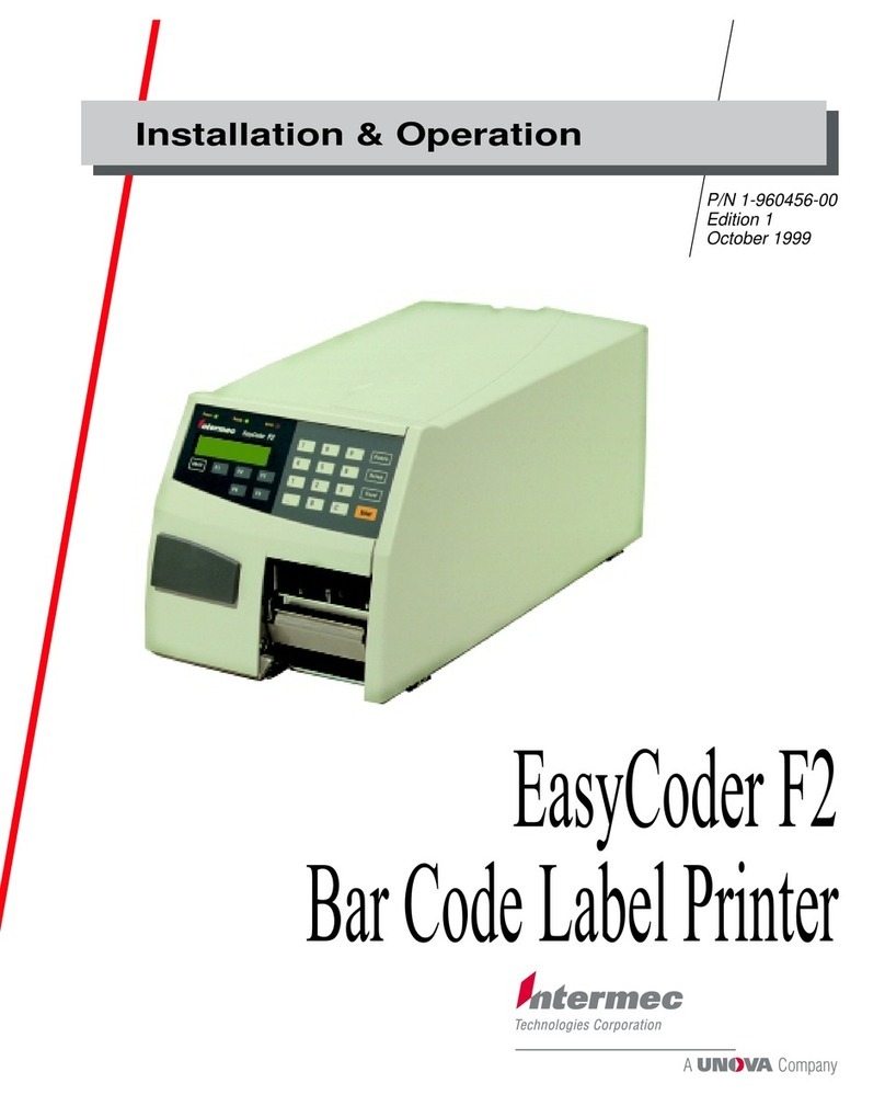 Intermec EasyCoder F2 Operating instructions