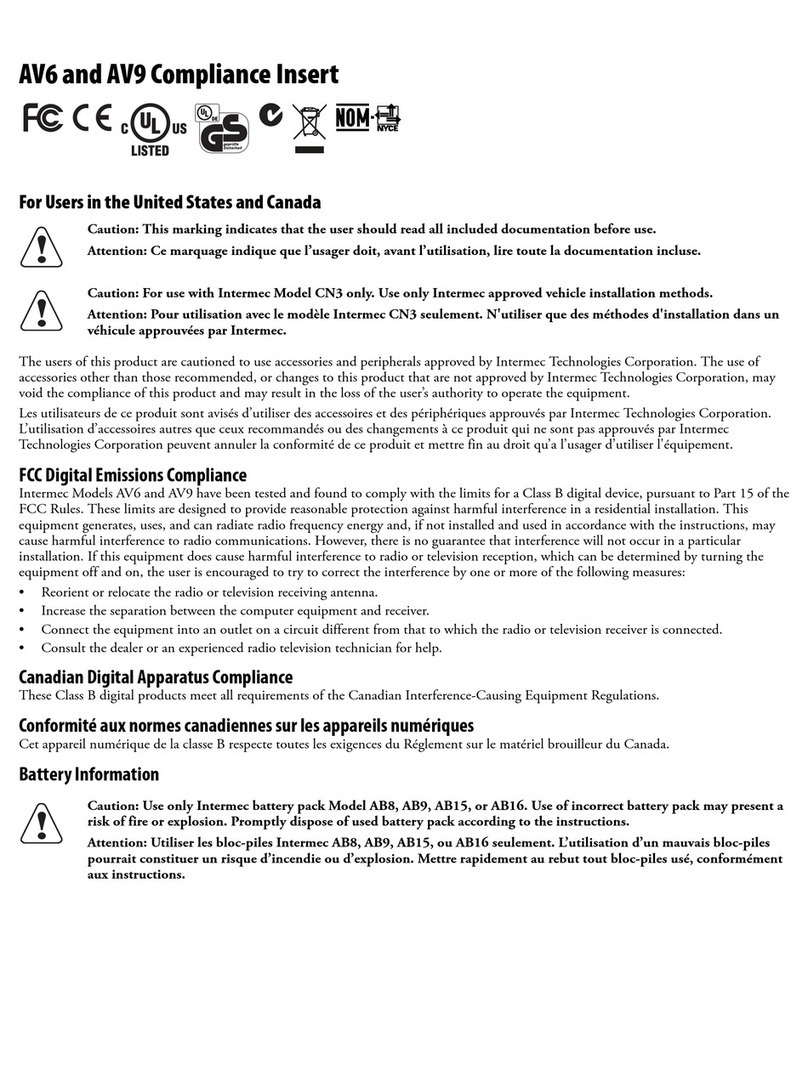 Intermec CN3 Series supplementary guide