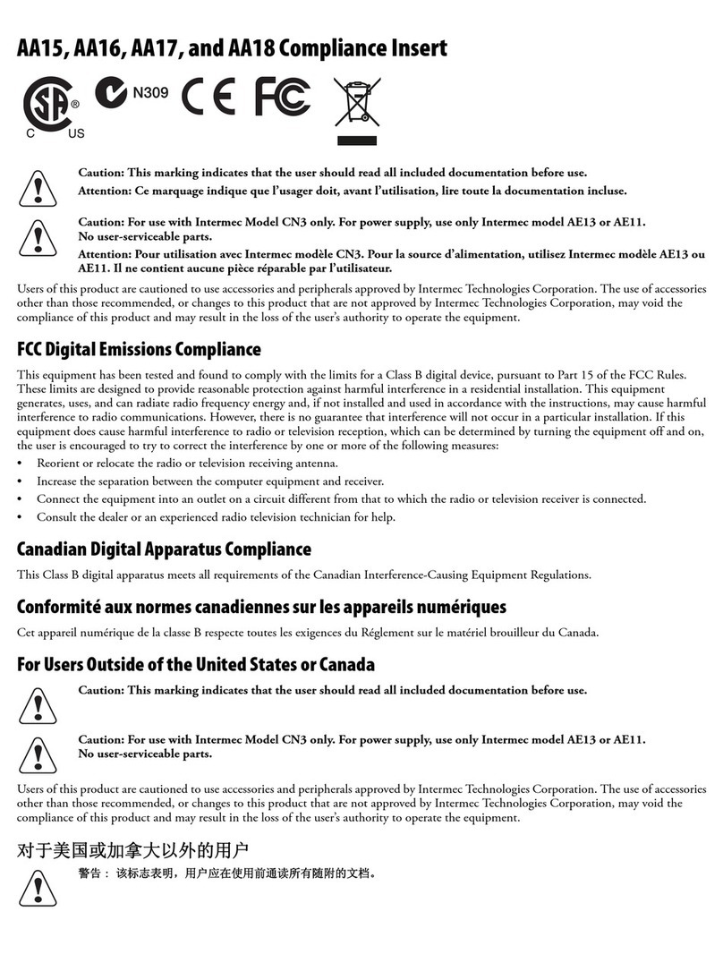 Intermec CN3 Series supplementary guide