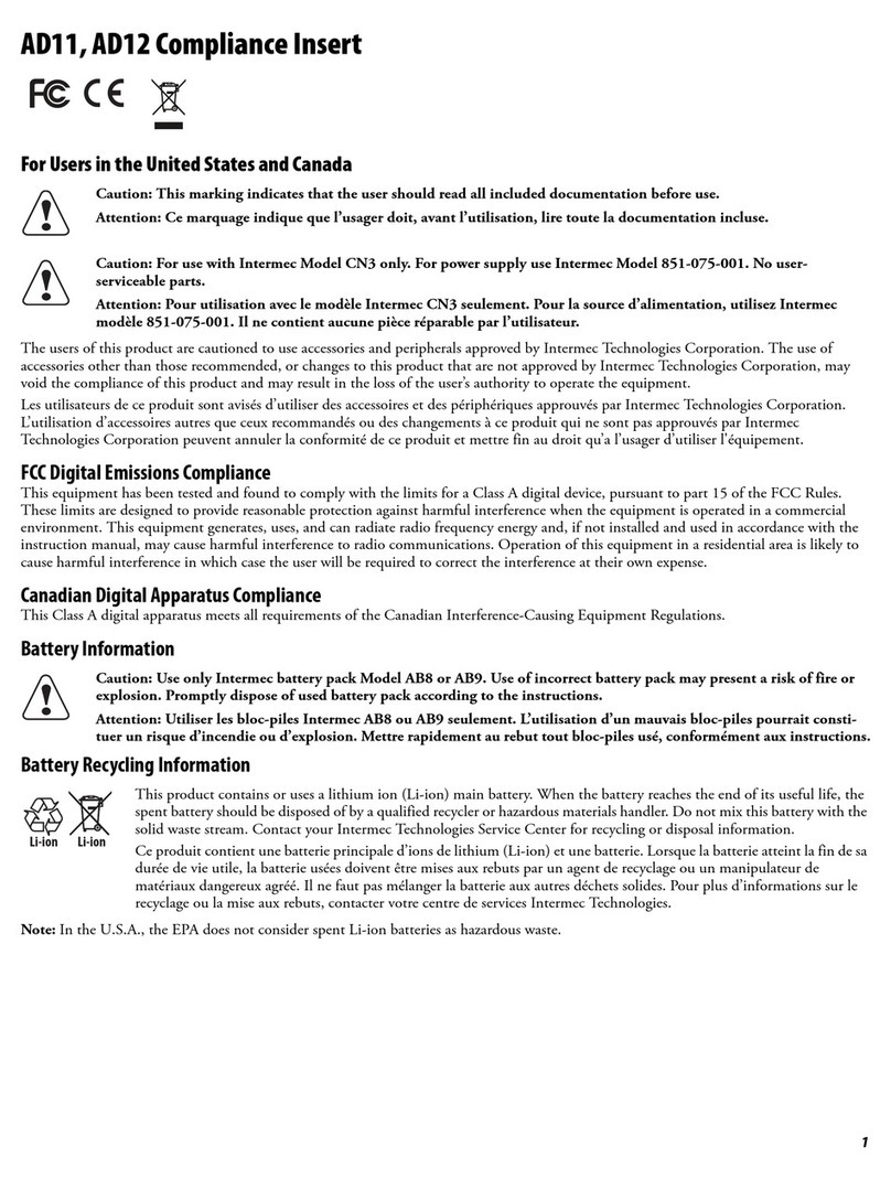 Intermec CN3 Series User manual