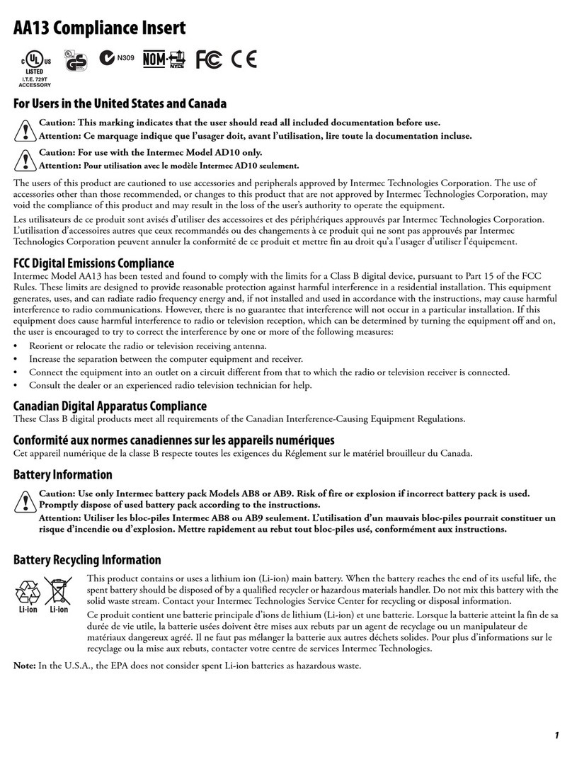 Intermec AA13 Manual