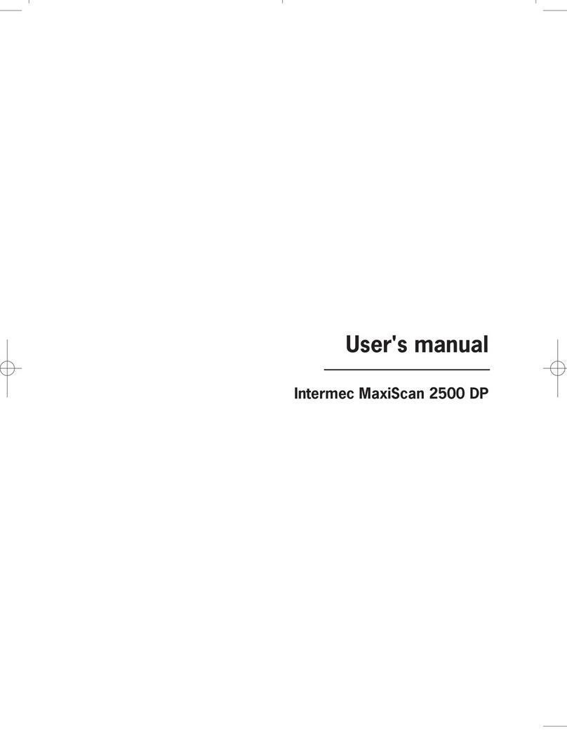 Intermec MaxiScan 2500 User manual