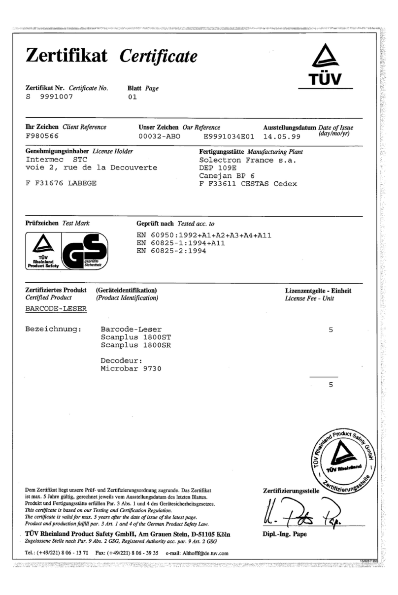 Intermec ScanPlus 1800 Manual Intermec ScanPlus 1800 Manual