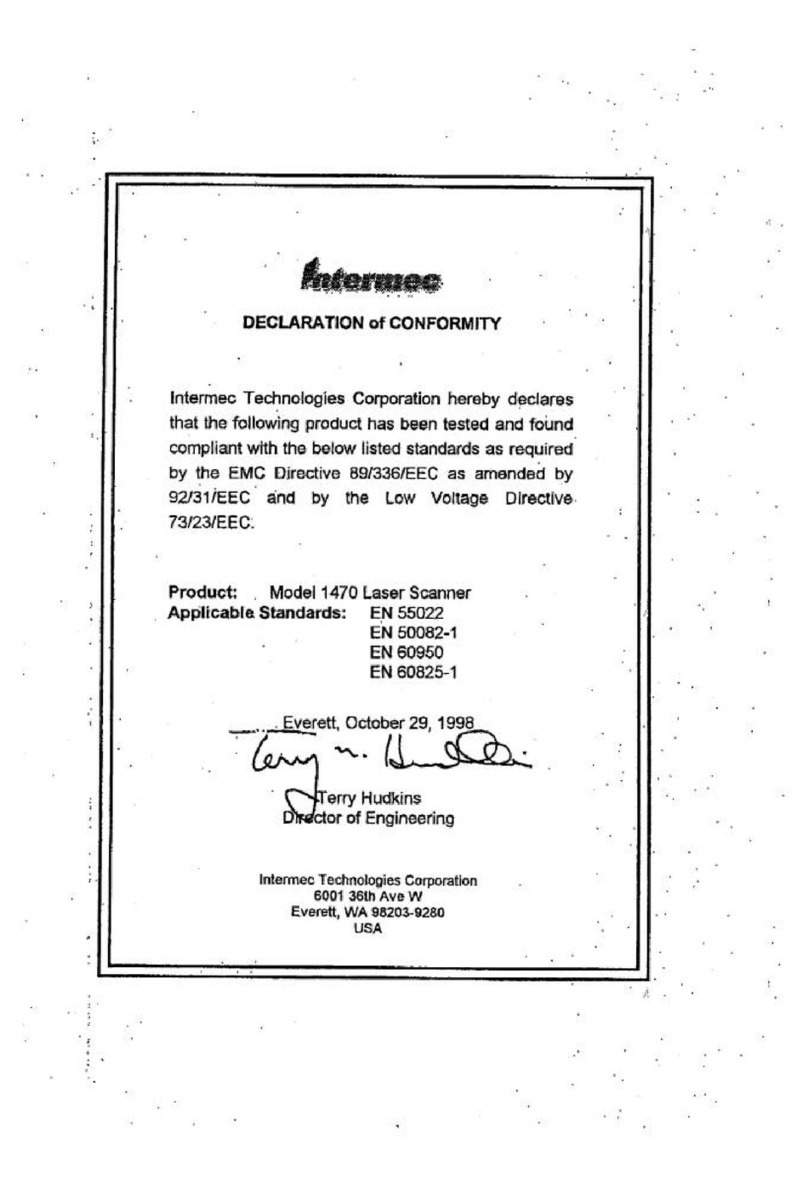 Intermec ScanImage 1470 Manual