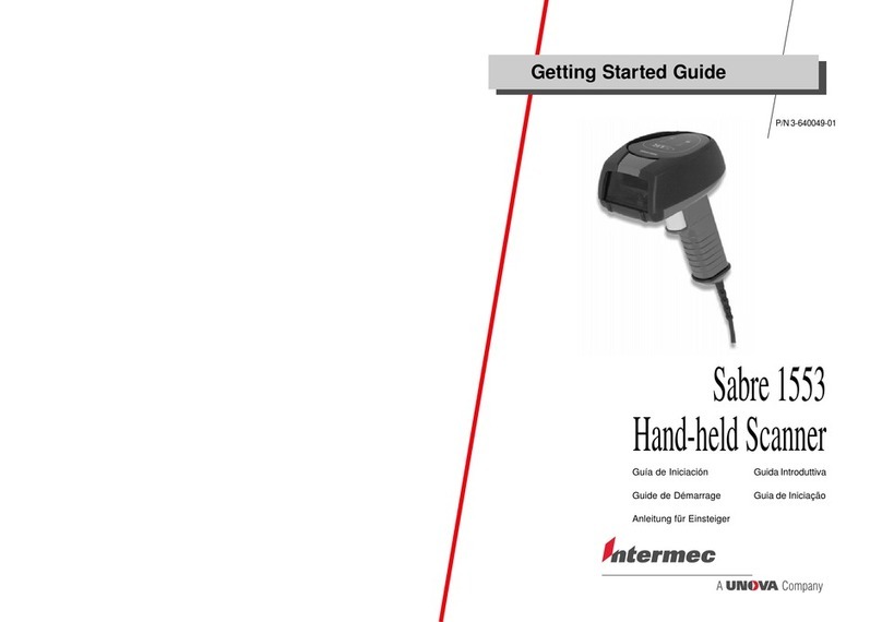 Intermec Sabre 1553 Getting started guide