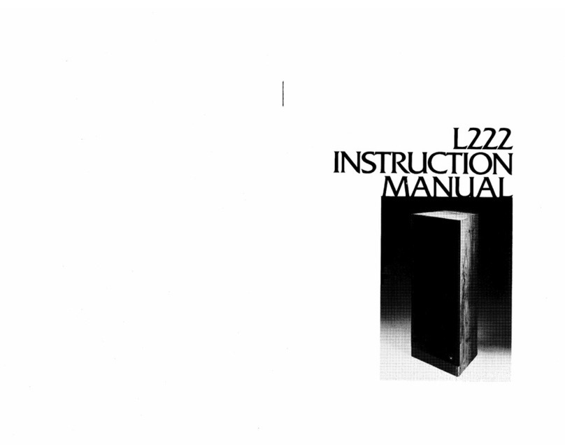 JBL L222 instruction manual