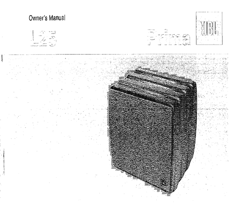 JBL Prima L25 User manual